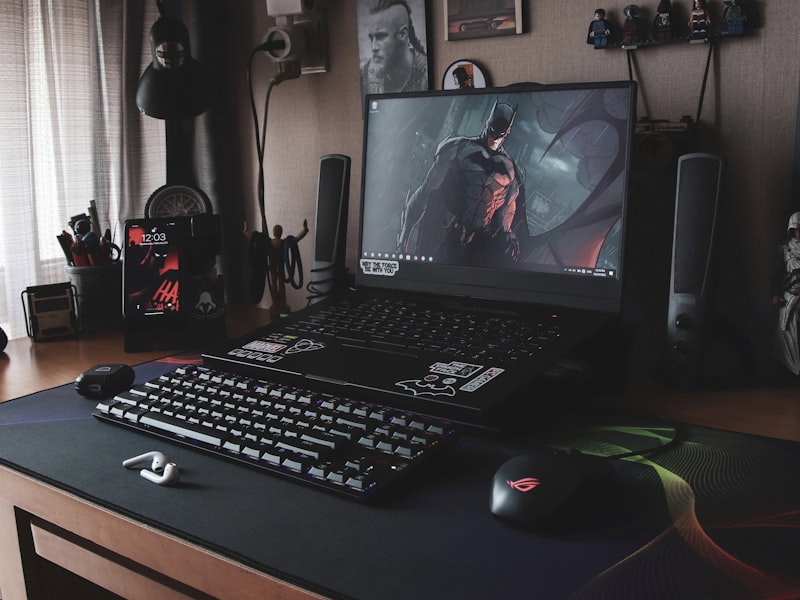 Streaming setup with lighting
